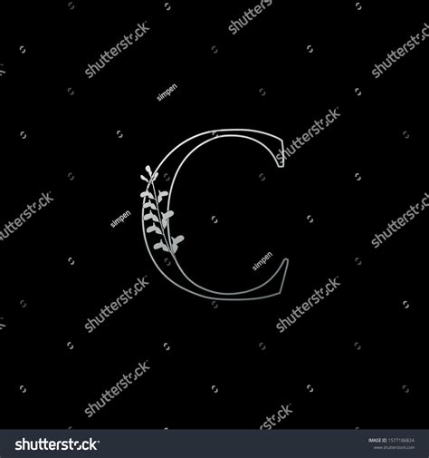 Outline Letter C Logo Icon Vintage Stock Vector (Royalty Free ...