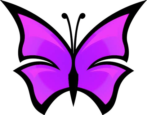 Purple Butterfly Clip Art - ClipArt Best