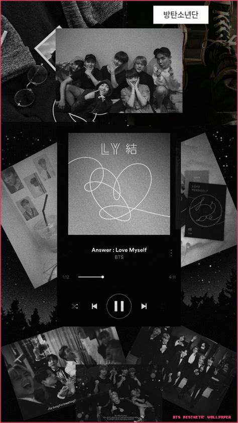 bts v aesthetic wallpaper black A comprehensive overview on home ...