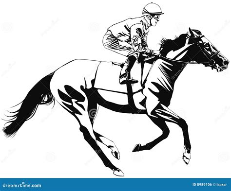 Racing Horse And Jockey Royalty Free Stock Image - Image: 8989106