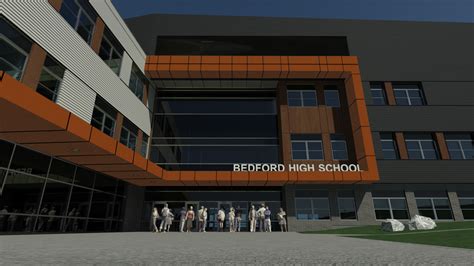 Bedford High School: New Bedford High School Exterior Renderings