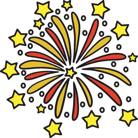 New Year Fireworks Cartoon Colored Clipart 12902418 Vector Art at Vecteezy