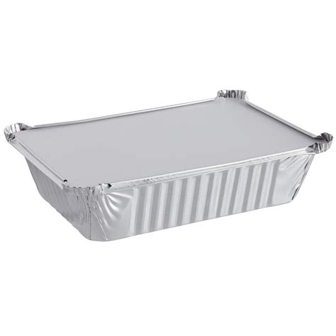 2 1/4 lb. Rectangular Foil Pan with Board Lid - 250/Case