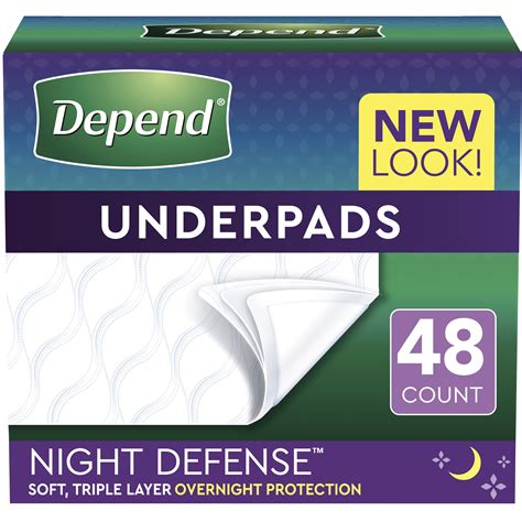 Depend Underpads/Disposable Incontinence Bed Pads for Adults, Kids, and ...