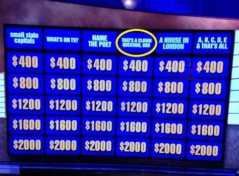 The Jeopardy categories today. : r/baseball