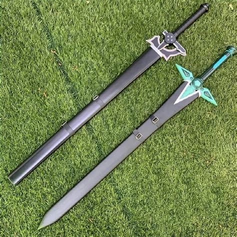 Set of Kirito Dark Repulser and Kirito Elucidator Steel Replica Sword ...