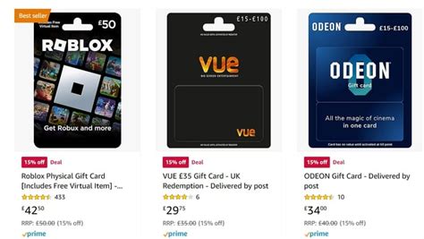 Amazon Up To 20% Off Gift Cards Inc Odeon, Pizza Hut, Vue, UBER & More ...