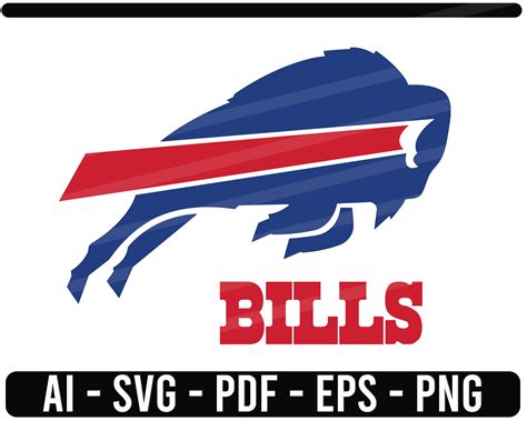 Buffalo Bills Logo SVG NFL sports Football cut file for cricut | Etsy