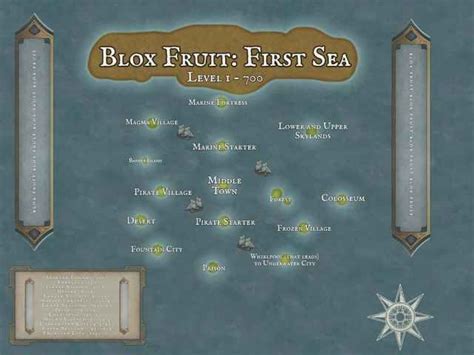 Blox Fruits map: All locations and NPCs for the first, second & third seas