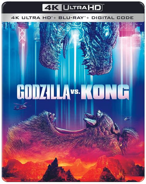 Godzilla vs Kong Steelbook: 4K Ultra HD, Blu-ray & Digital Copy - King ...