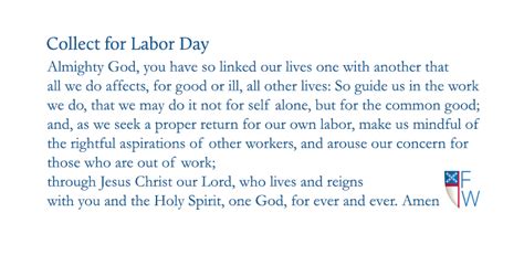 Prayer for Labor Day - Episcopal Diocese of Fort Worth