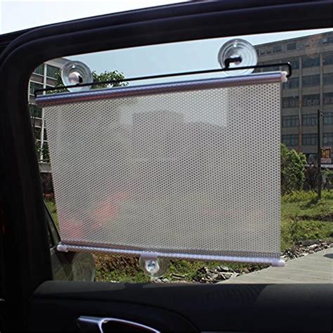 Silver Auto Retractable Car Curtain Front/Side Window Shade Windshield ...