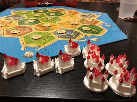 Trying out my 3D printed pieces for Catan : r/Catan