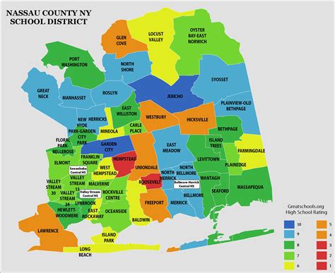 Nassau County Towns Map - Real Map Of Earth