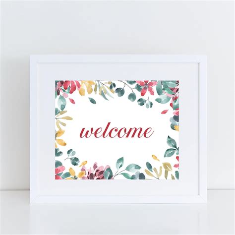 Printable Welcome Cards