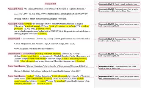 Creating a Works Cited Page – The Word on College Reading and Writing