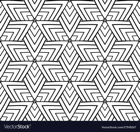 Seamless black and white geometric pattern Vector Image