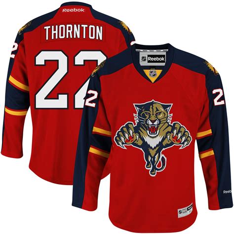 Reebok Shawn Thornton Florida Panthers Men's Red Home Premier Jersey