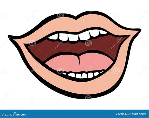 Human mouth talking stock vector. Illustration of mouth - 12965826