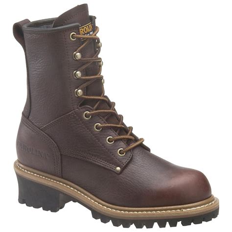 Women's Carolina® Steel Toe Logger Boots - 227429, Work Boots at ...