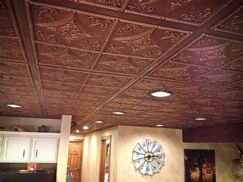 Antiqued Faux Metal Ceiling Tiles - ISC Supply