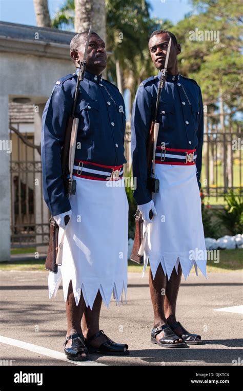 Fiji Police Changing the Guard of Honour at Government House, Suva ...