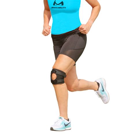 Short & Lightweight Knee Brace | Patellar Tracking Support for Running