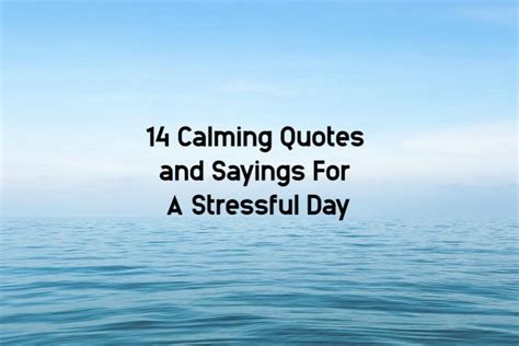 14 of The Best Calming Quotes On Stress For Stressful Days