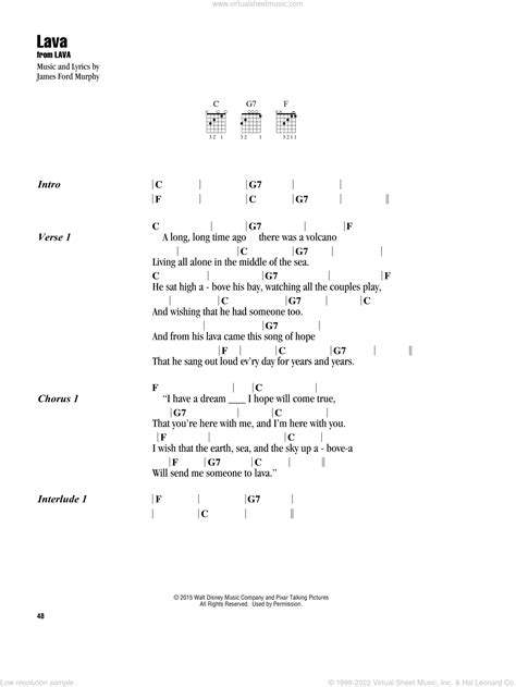 Murphy - Lava sheet music for guitar (chords) [PDF]