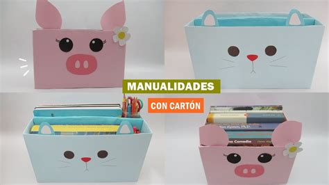 MANUALIDADES CON CARTON / IDEAS CON CAJAS DE CARTON FACILES DE HACER ...