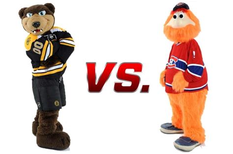 Boston Bruins vs. Montreal Canadiens: Mascot Showdown! - The Hockey News