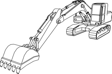 Excavator Coloring Pages to download and print for free