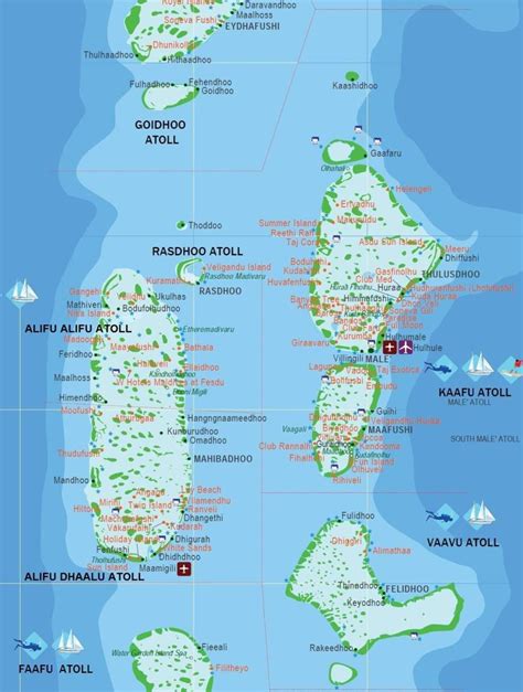 Map of the Maldives