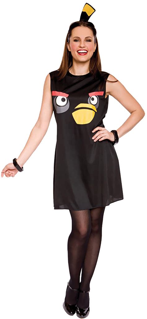 Women's Angry Birds Sassy Black Bird Costume - CostumePub.com