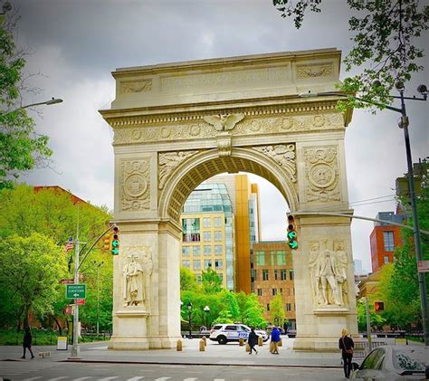 Washington Square Park Arch - View During a Pandemic, NYC - Washington ...