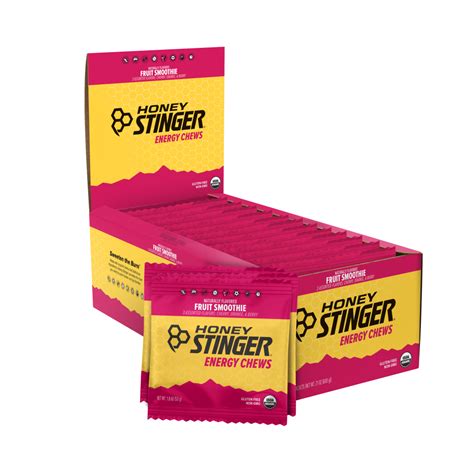 Fruit Smoothie Energy Chews Pack of 12 | Honey Stinger