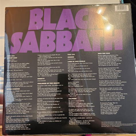 Black Sabbath - Master of Reality - Vinyl LP – Badlandsvinyl