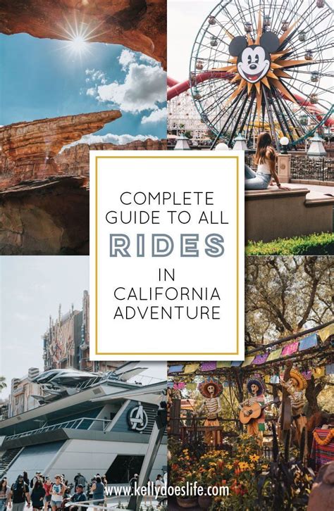 the complete guide to all rides in california adventure