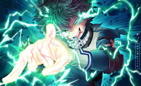 Izuku Midoriya: Electrifying Hero HD Wallpaper by MPKA