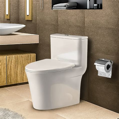 Fine Fixtures Modern One Piece Round Toilet - Walmart.com - Walmart.com