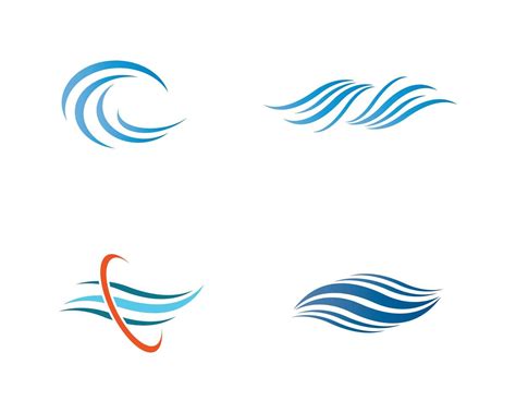 Ocean wave logo set 962673 Vector Art at Vecteezy