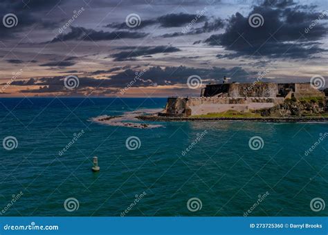 El Morro at Sunset stock photo. Image of architectural - 273725360