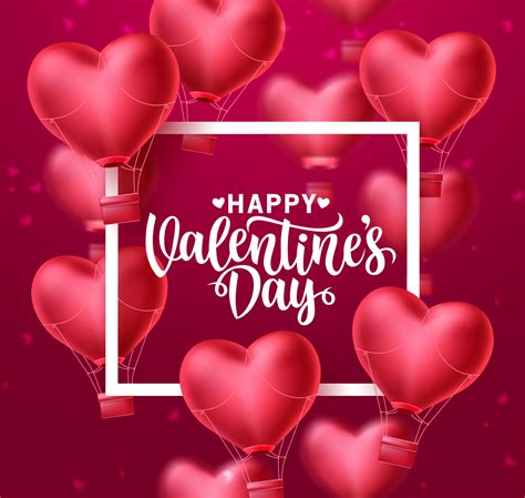 Happy valentines day greeting text vector template. Valentines ...