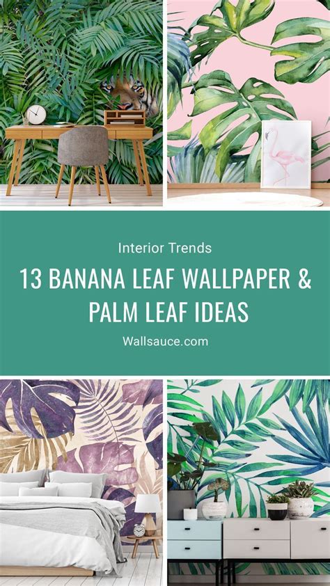 jungle wallpaper is great for bringing your decor up to date | Banana ...