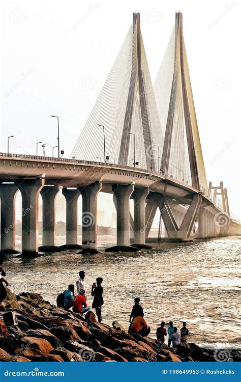 Bandra Worli Sea Link Bridge Mumbai India Editorial Stock Photo - Image ...