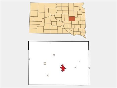 Huron, SD - Geographic Facts & Maps - MapSof.net