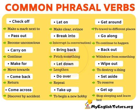 List of phrasal verbs pdf - westcoastmaz