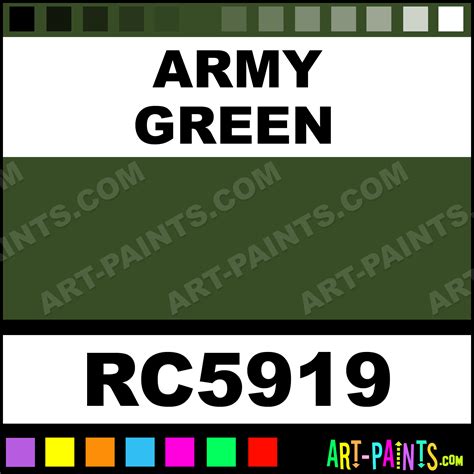 Army Green Model Metal Paints and Metallic Paints - RC5919 - Army Green ...