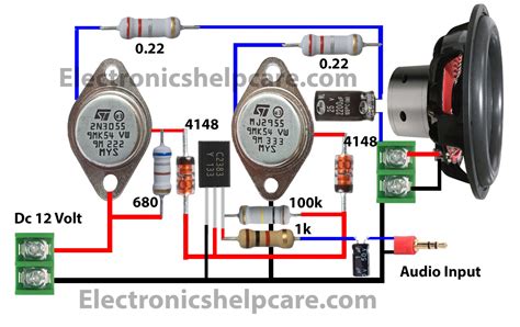 D882 Transistor Amplifier Circuit Diagram