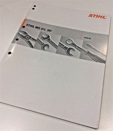 Workshop Service Manual for Stihl MS 311 - MS 391 - 0455 542 0123 ...